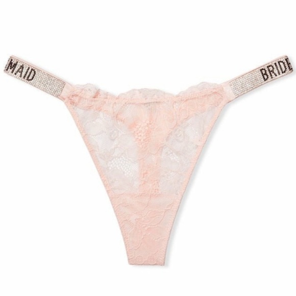 New! Victorias Secret very sexy shine strap bridesmaid thong panty 4229 - Picture 2 of 12